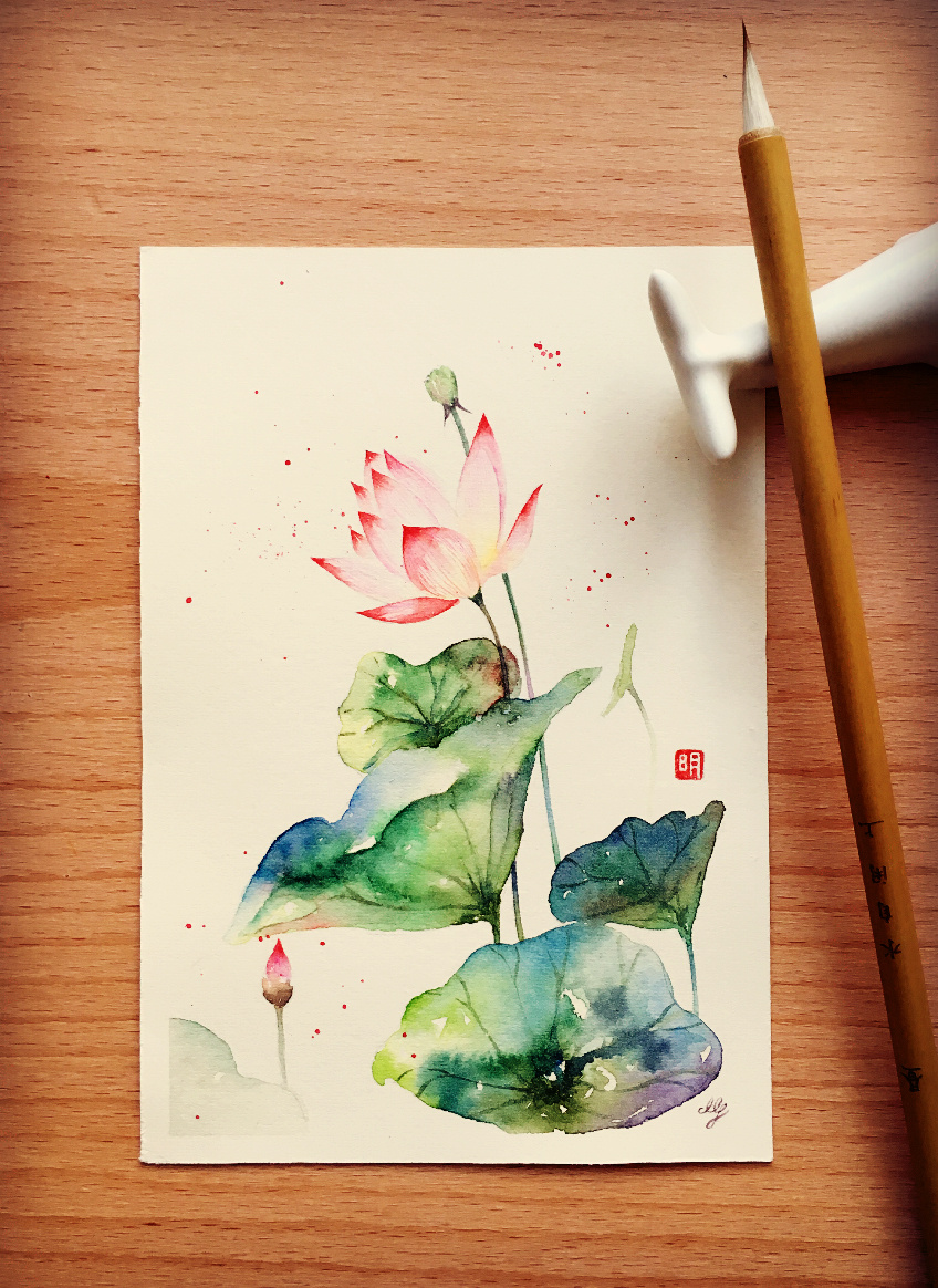 日练～莲花漏声夜渐凉.