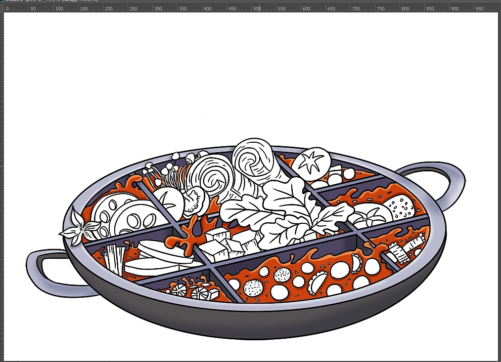 手绘 火锅大餐|插画|创作习作|种花兔 - 原创作品 - 站酷 (zcool)