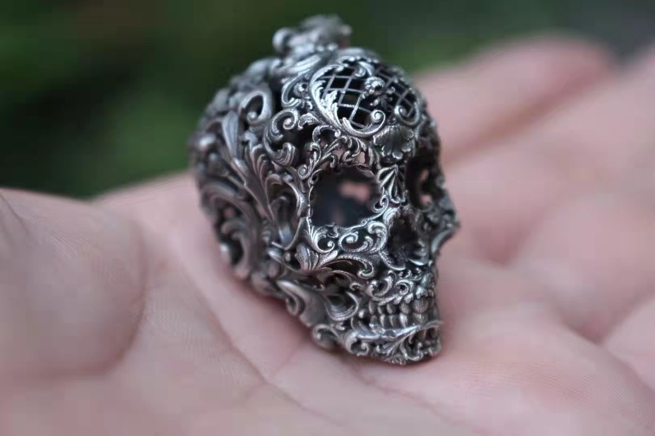 卷草纹雕花骷髅（图ZMjc0MDg3NTQ0） - 首饰设计 - 站酷设计师超级大好人gg原创素材 - 站酷ZCOOL