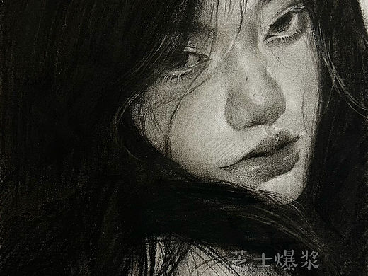 氛围感素描作品含步骤