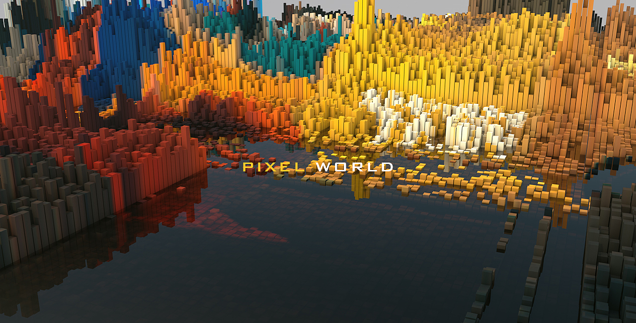 Pixel world for Cinema4D（图ZNTc2NDA0MDQ=） - 动画/影视 - 站酷设计师wise_wan原创素材 - 站酷ZCOOL