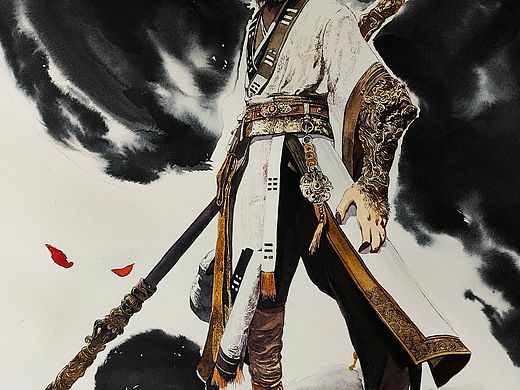 黑神话《大圣套装之阴阳法衣》（个人主页-ZNzA1MzQzODQ=） - 绘画 - 站酷设计师凤鸣九天996699原创素材 - 站酷ZCOOL