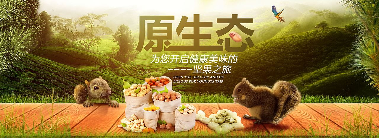 坚果banner（图ZNzQ5OTc5MjQ=） - 运营设计 - 站酷设计师一个瘦子设计师原创素材 - 站酷ZCOOL