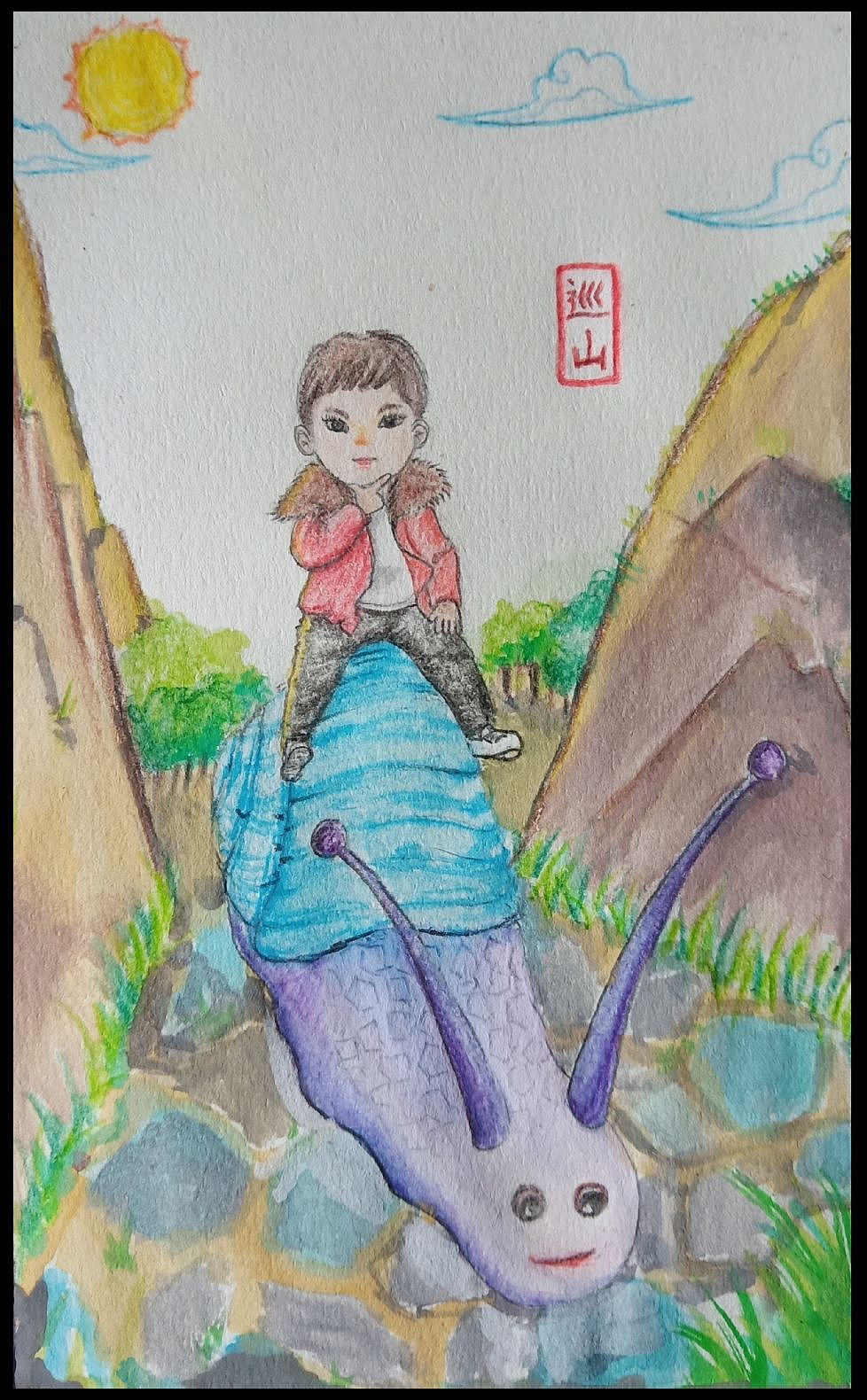 手绘小外甥（图ZMzI4MTQxMTI4） - 绘画 - 站酷设计师弓长大王原创素材 - 站酷ZCOOL