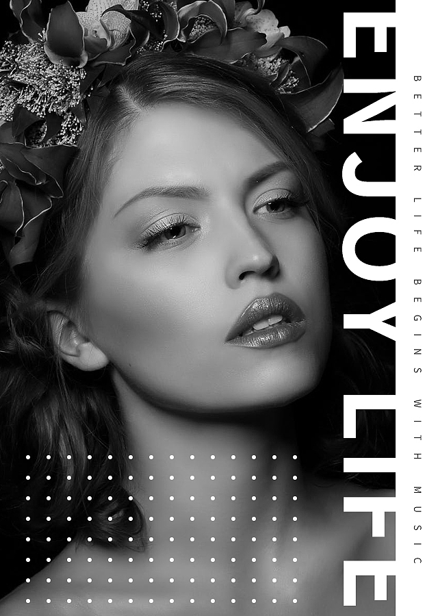 板式设计-平面设计-女装无线海报设计-简约排版创意