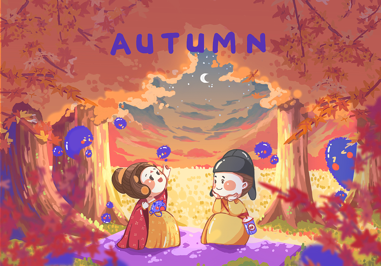胖唐潮四季（图ZMjI0MTUyMzky） - 儿童插画 - 站酷设计师MJPL原创素材 - 站酷ZCOOL