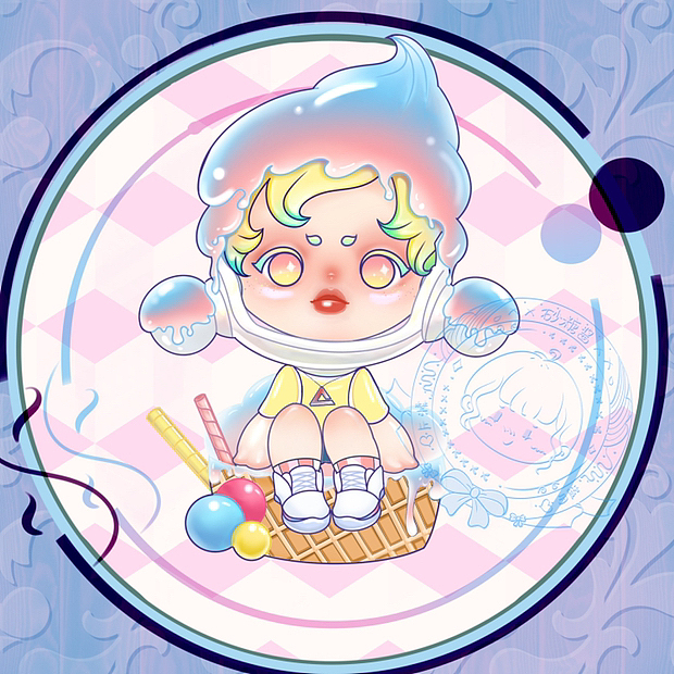 冰淇淋崽（图ZMzIyOTgyNTQw） - 儿童插画 - 站酷设计师砂糖布了个丁原创素材 - 站酷ZCOOL