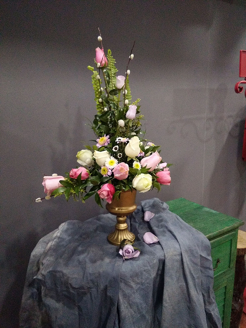 花艺篇——西式花篮/t形插花/s形插花