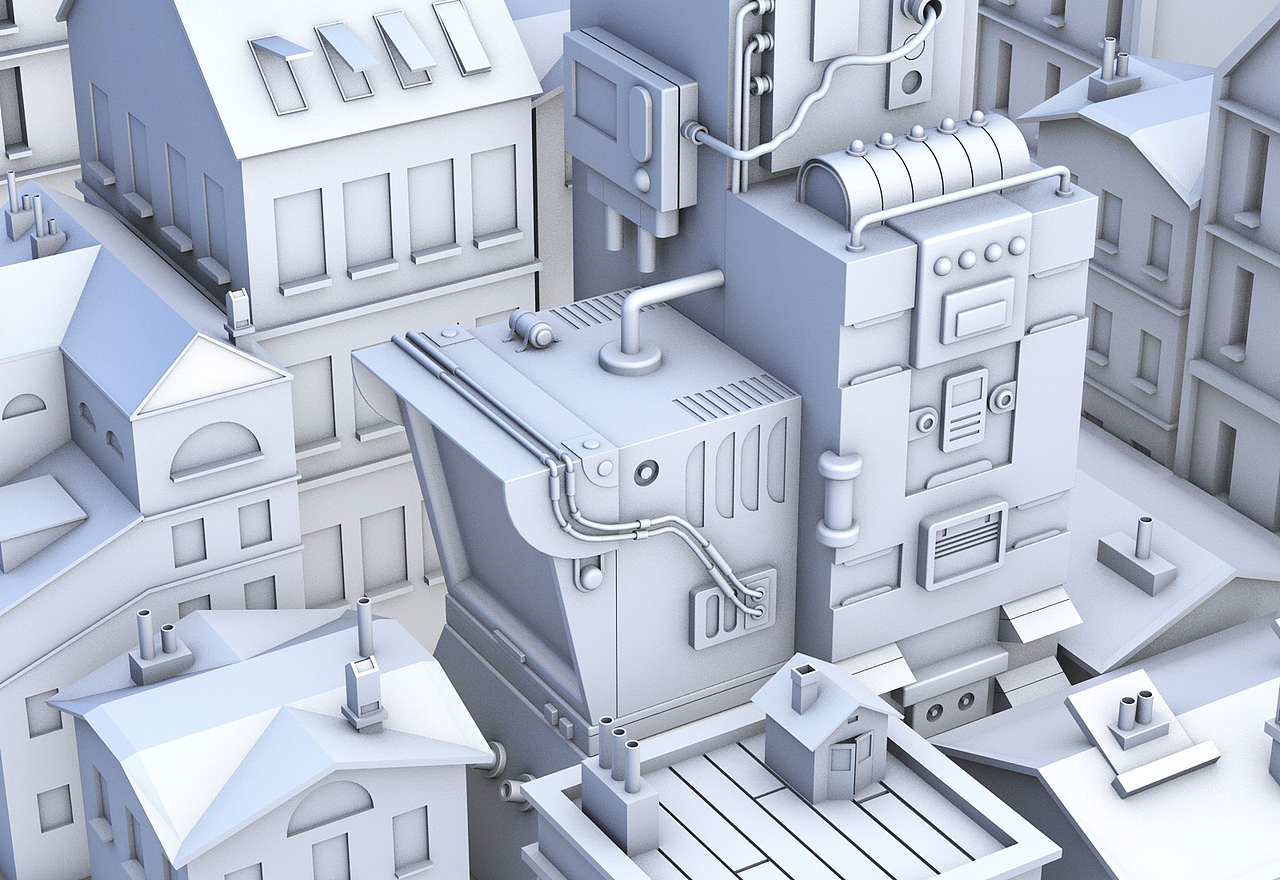 C4D城市模型制作（图ZMTg5NjE4NDgw） - 建筑/空间 - 站酷设计师下一秒麦克原创素材 - 站酷ZCOOL