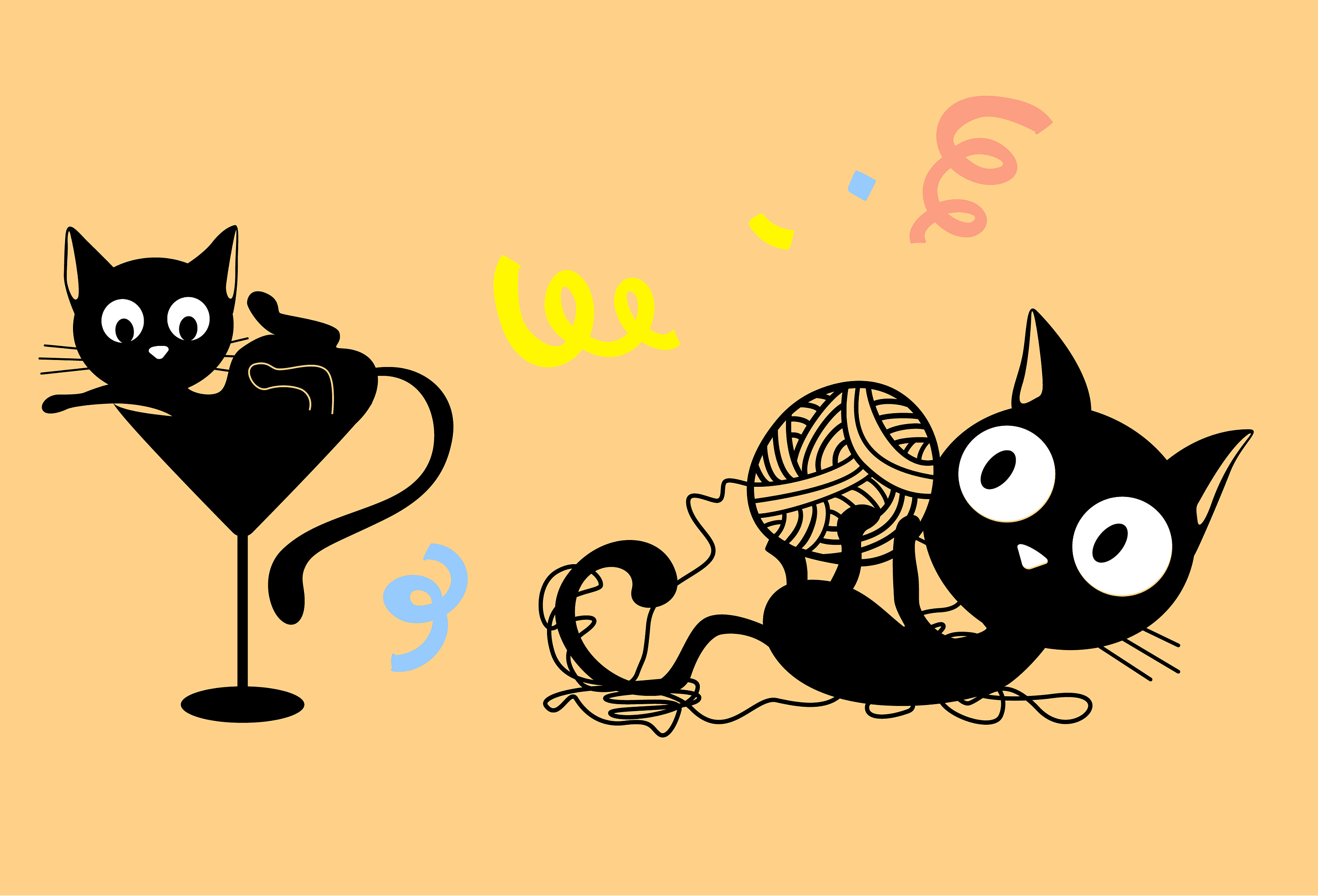 卡通形象-black cat