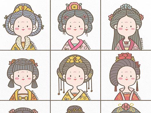 古装简笔画小姐姐