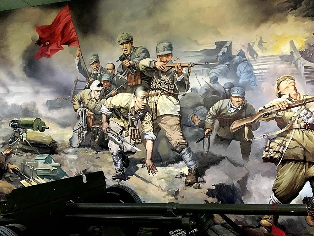 【邯郸墙绘】邯郸往事爱国教育基地—彩绘案例