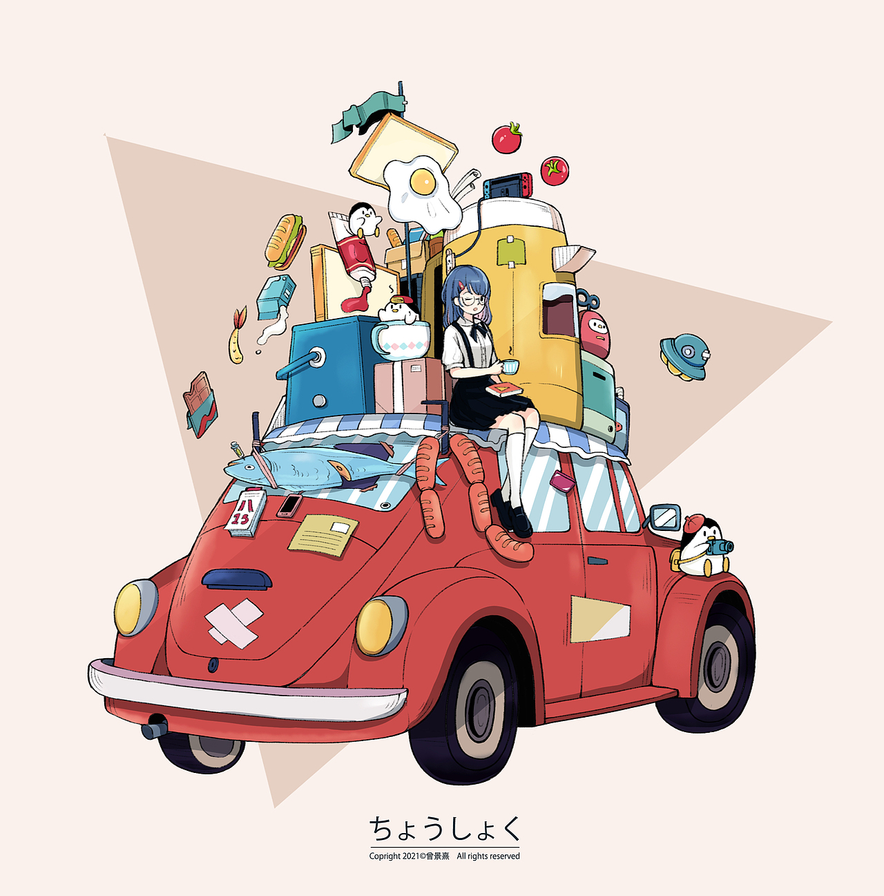 「 微观生活 」插画作品（三）（图ZMjc5MjE3MTQ4） - 创作习作 - 站酷设计师景熹原创素材 - 站酷ZCOOL