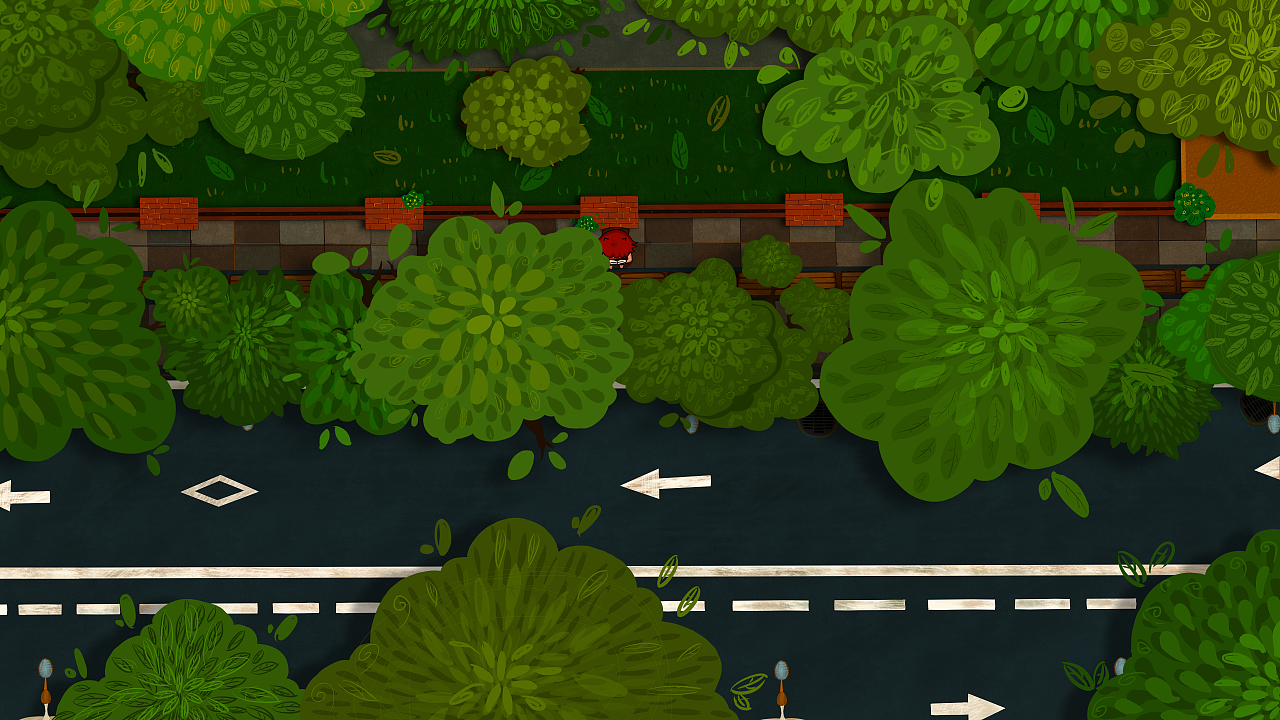 二维动画短片《时光沉淀》场景