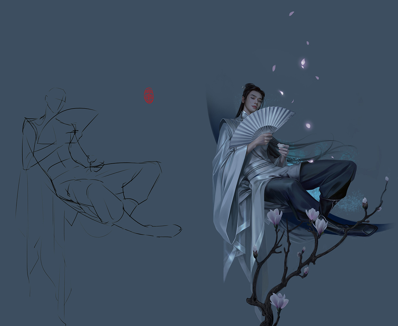 插画师非墨作品温客行