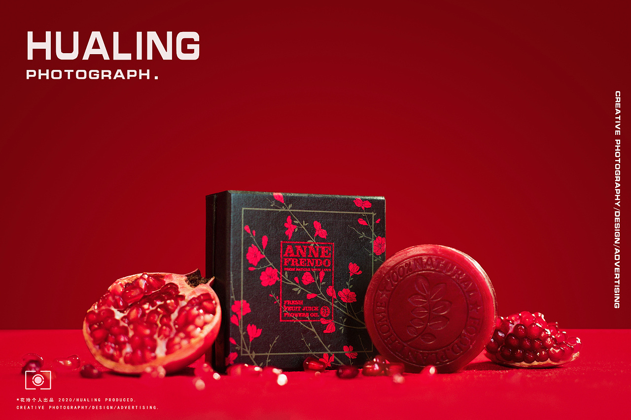 红色视觉 i 红石榴洁面皂产品拍摄|摄影|产品摄影|花玲yu - 原创作品