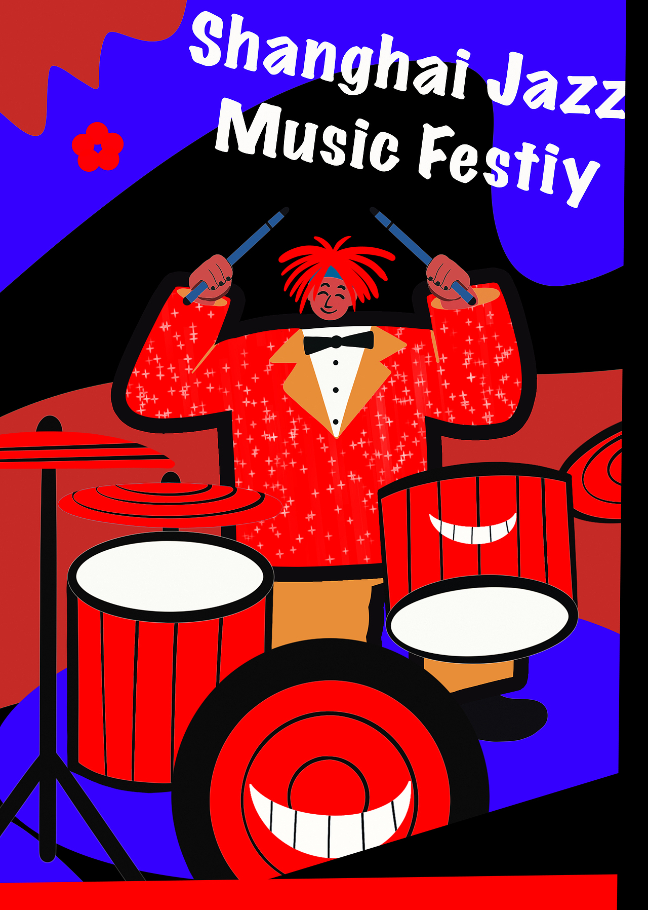 音乐插画，乐器插画，爵士乐插画海报（图ZMjcyMDc1MzQw） - 商业插画 - 站酷设计师画栩Vivid原创素材 - 站酷ZCOOL