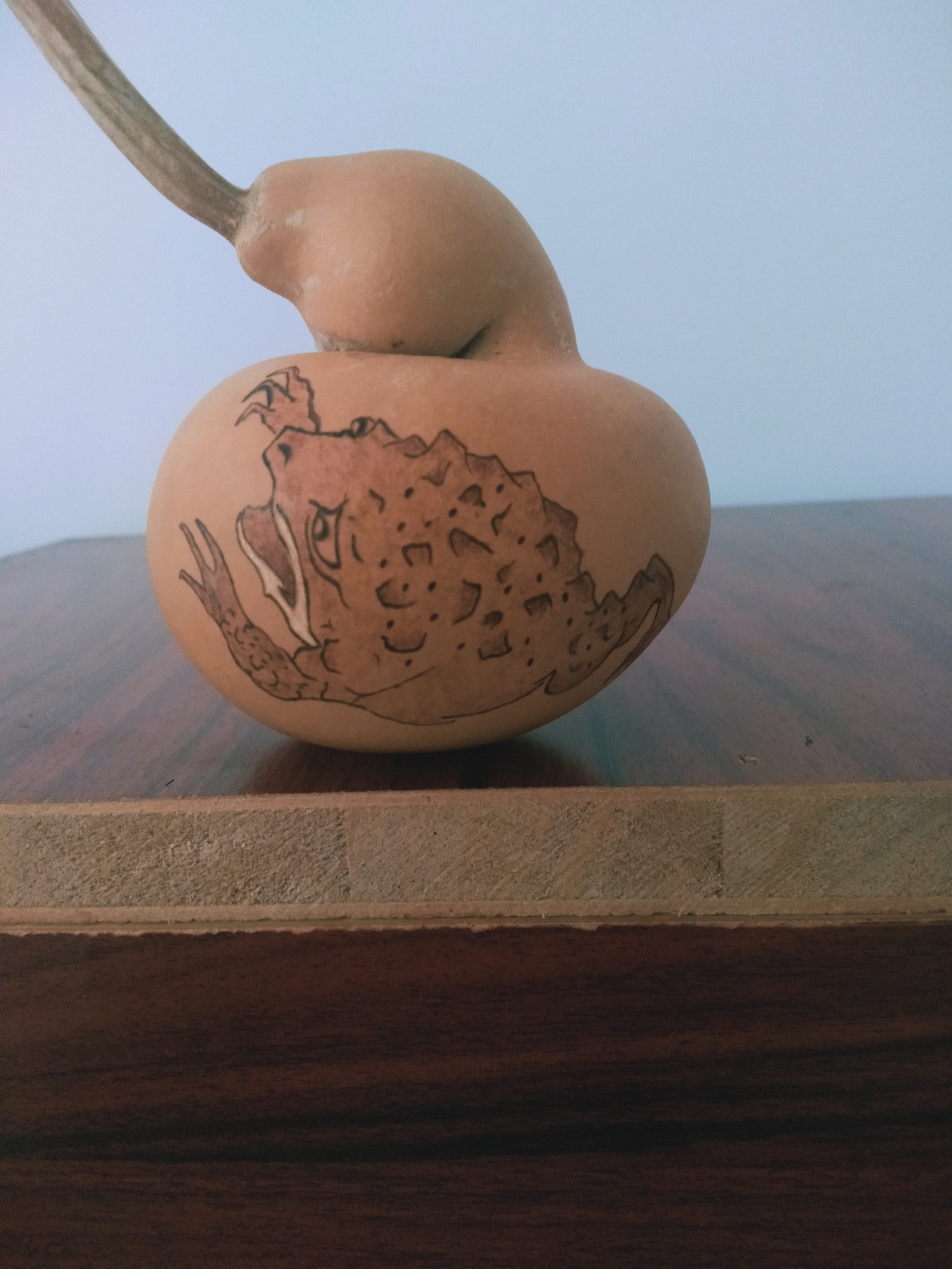 一组小葫芦烙画