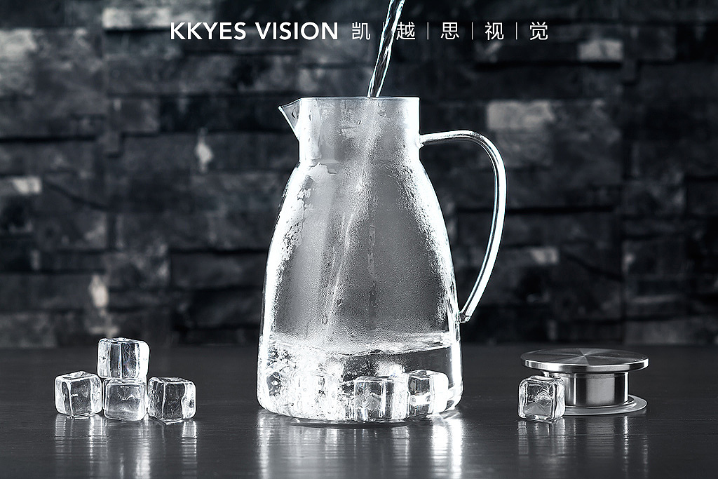 玻璃水杯 冷水壶 静物拍摄 商业产品摄影