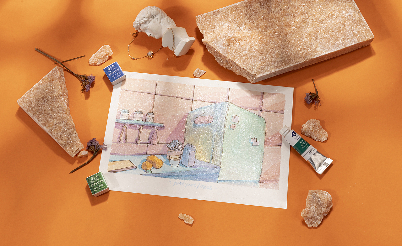 亚马逊珠光水彩纸产品图