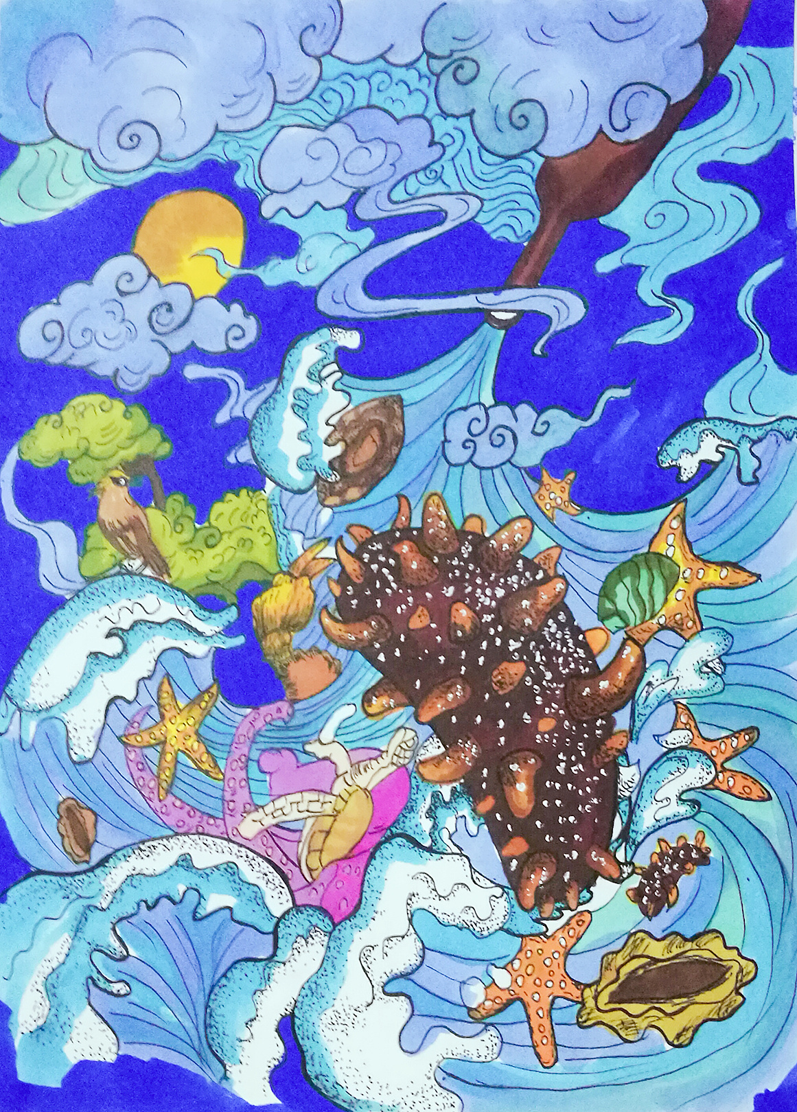 海洋插画设计与包装设计|插画|商业插画|ruo男 - 原创作品 - 站酷 (ZCOOL)