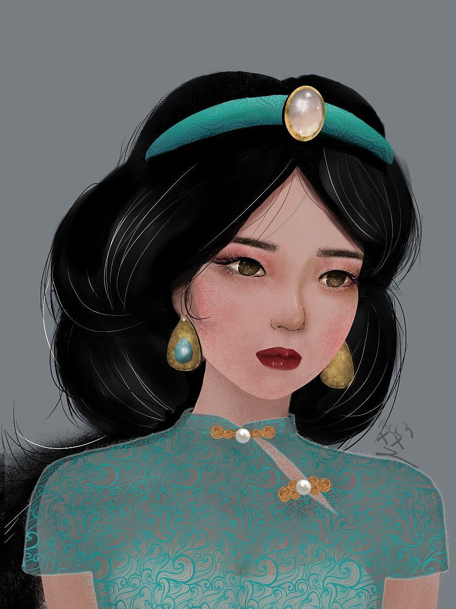 迪士尼公主&中国风|插画|艺术插画|都灵之马xx - 原创作品 - 站酷 (zc