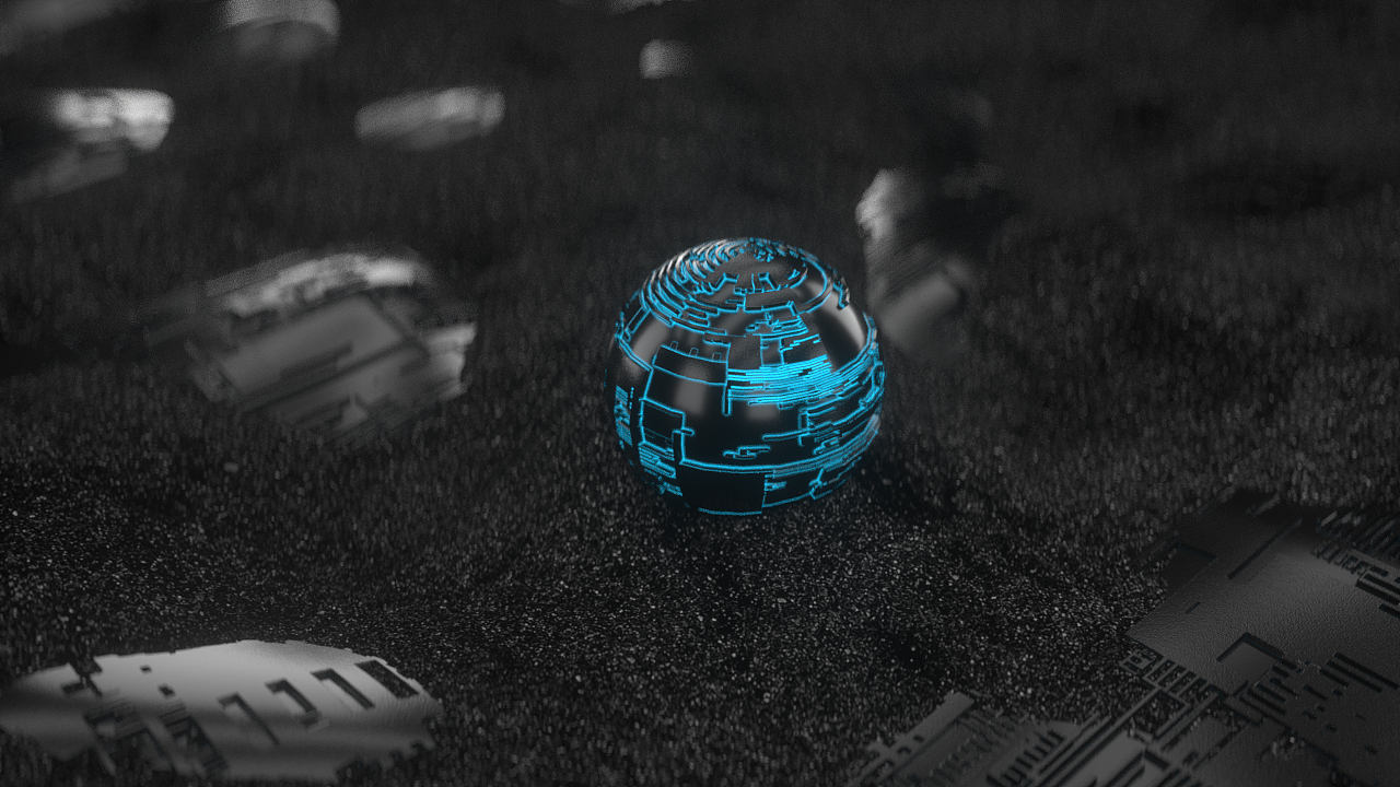 临摹c4d科技球体动画