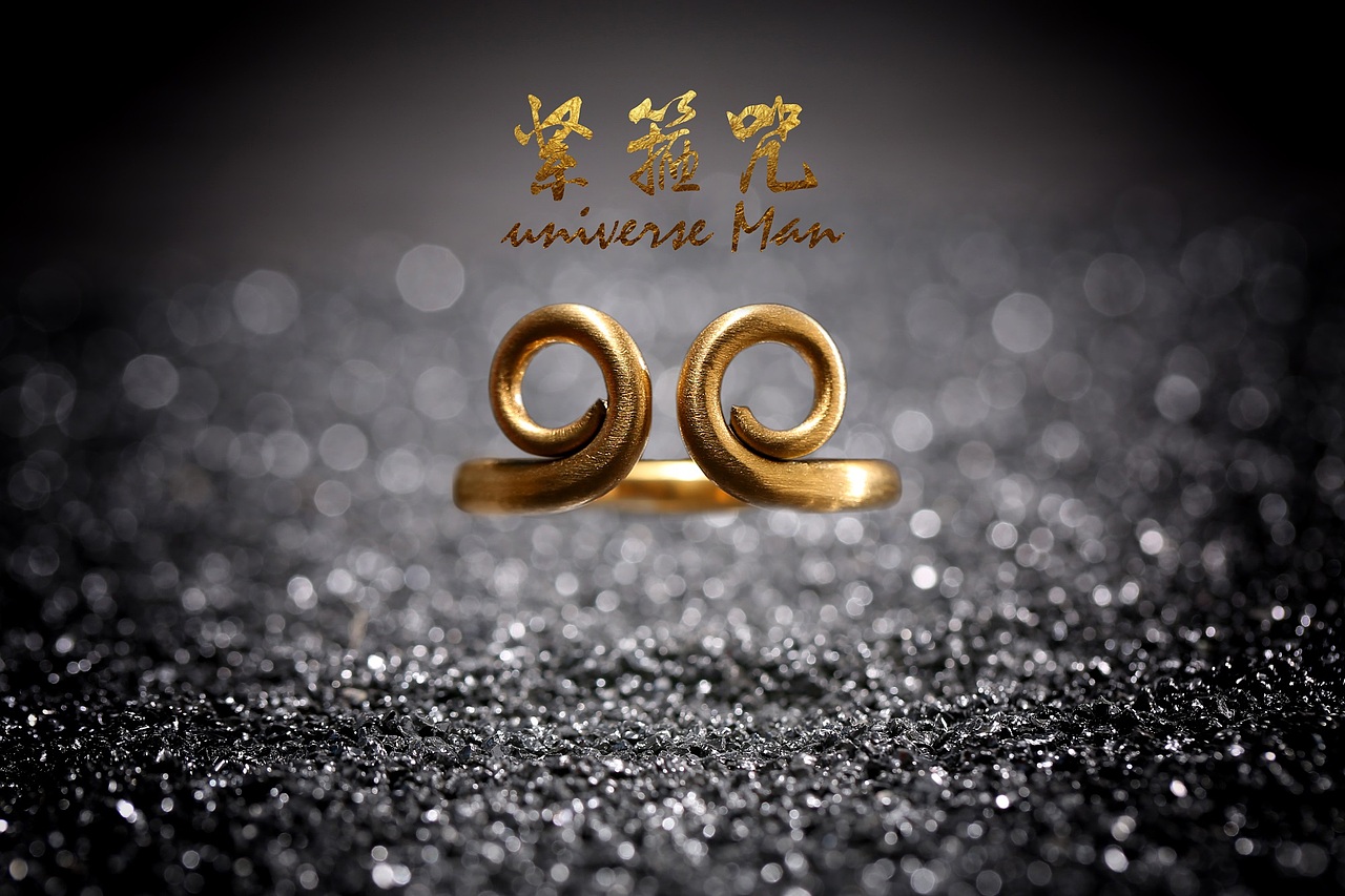 戒指 首饰 宇宙人 视觉定制 紧箍咒 金刚圈 金箍棒_宇宙人摄影-站酷zc