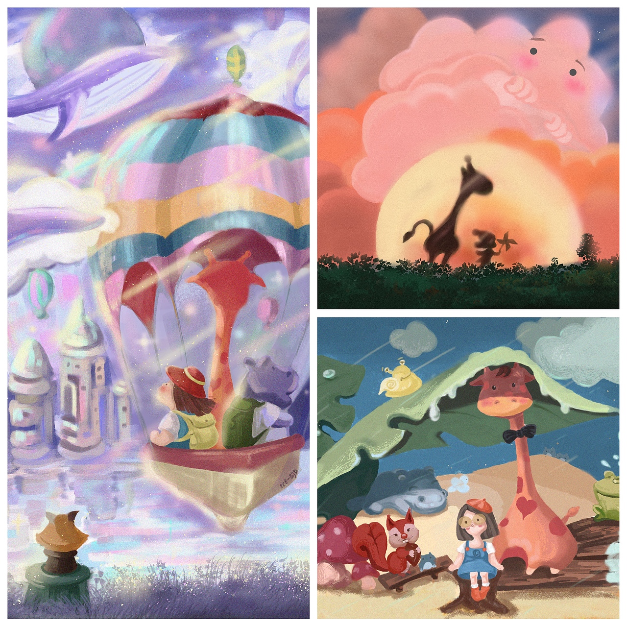 沿途（图ZMjk0NDE0MDIw） - 儿童插画 - 站酷设计师ICE阿戴原创素材 - 站酷ZCOOL