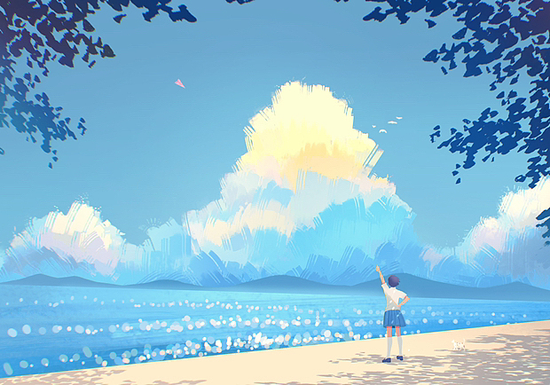 怀念夏天（图ZMzE4NzcxODIw） - 创作习作 - 站酷设计师七安菲原创素材 - 站酷ZCOOL