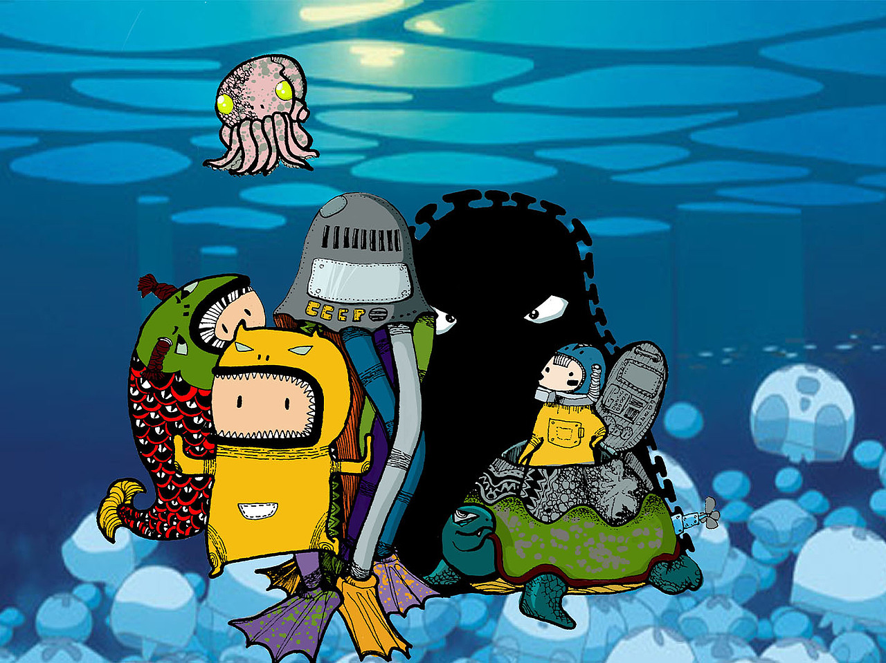 终于把那张线稿上色完成了。甚是欣慰。