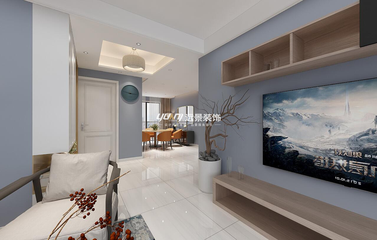 北碚雍林雅苑装修案例-现代-重庆远景装饰作品