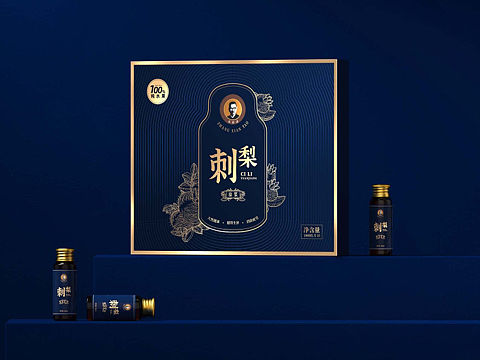 巨灵 险涛刺梨原浆礼盒包装