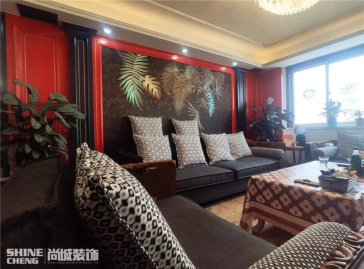 泰安南湖颐心园小区现代混搭风格装修设计实景案例