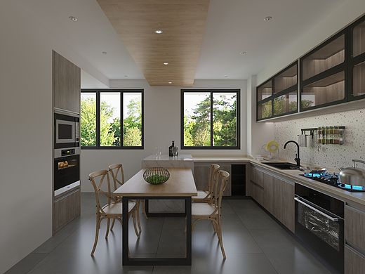 现代开放式风格 王晗设计