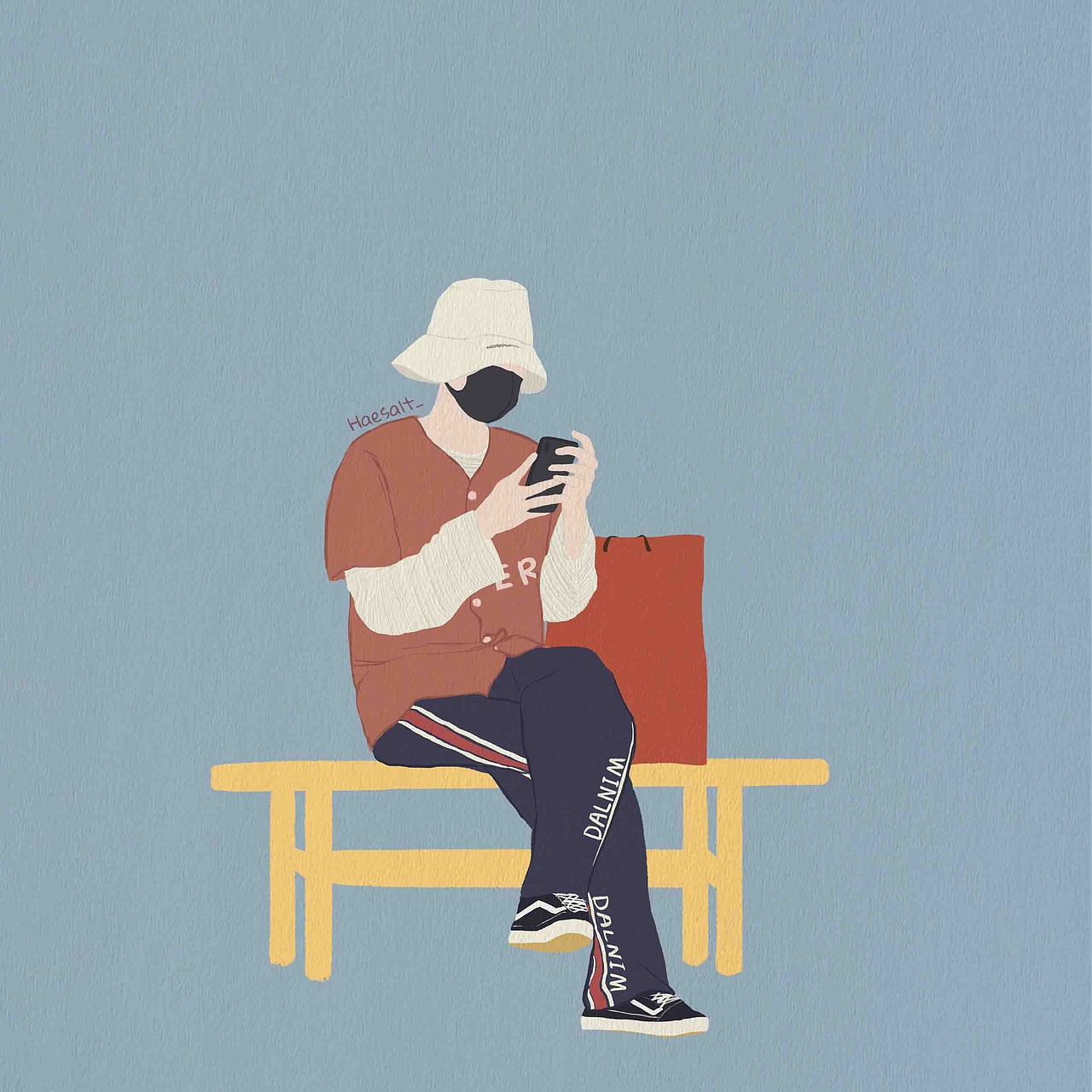 人像插画（图ZMTM4NDQ2OTY4） - 商业插画 - 站酷设计师Haesalt_原创素材 - 站酷ZCOOL