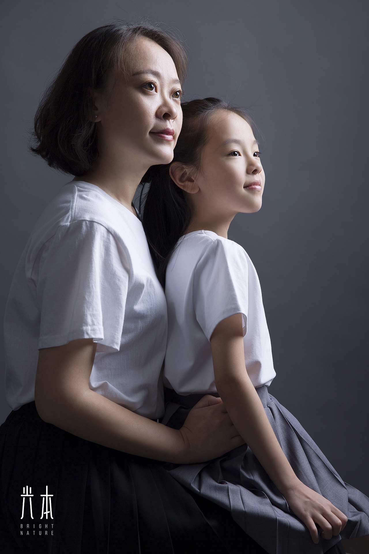 光本肖像摄影之2人家庭肖像拍摄