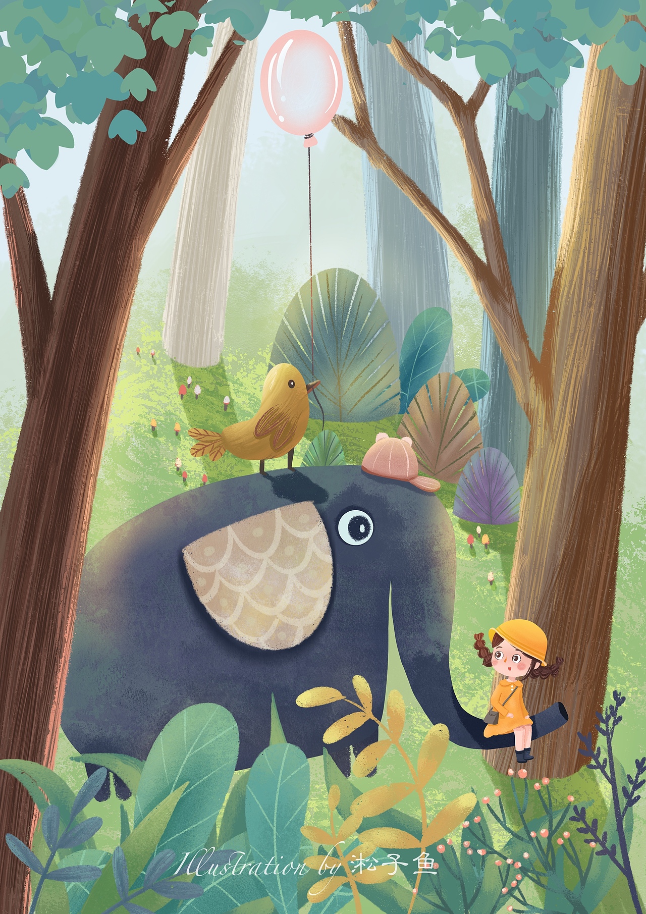 童趣儿插场景|插画|儿童插画|淞子鱼_原创作品-站酷(zcool)
