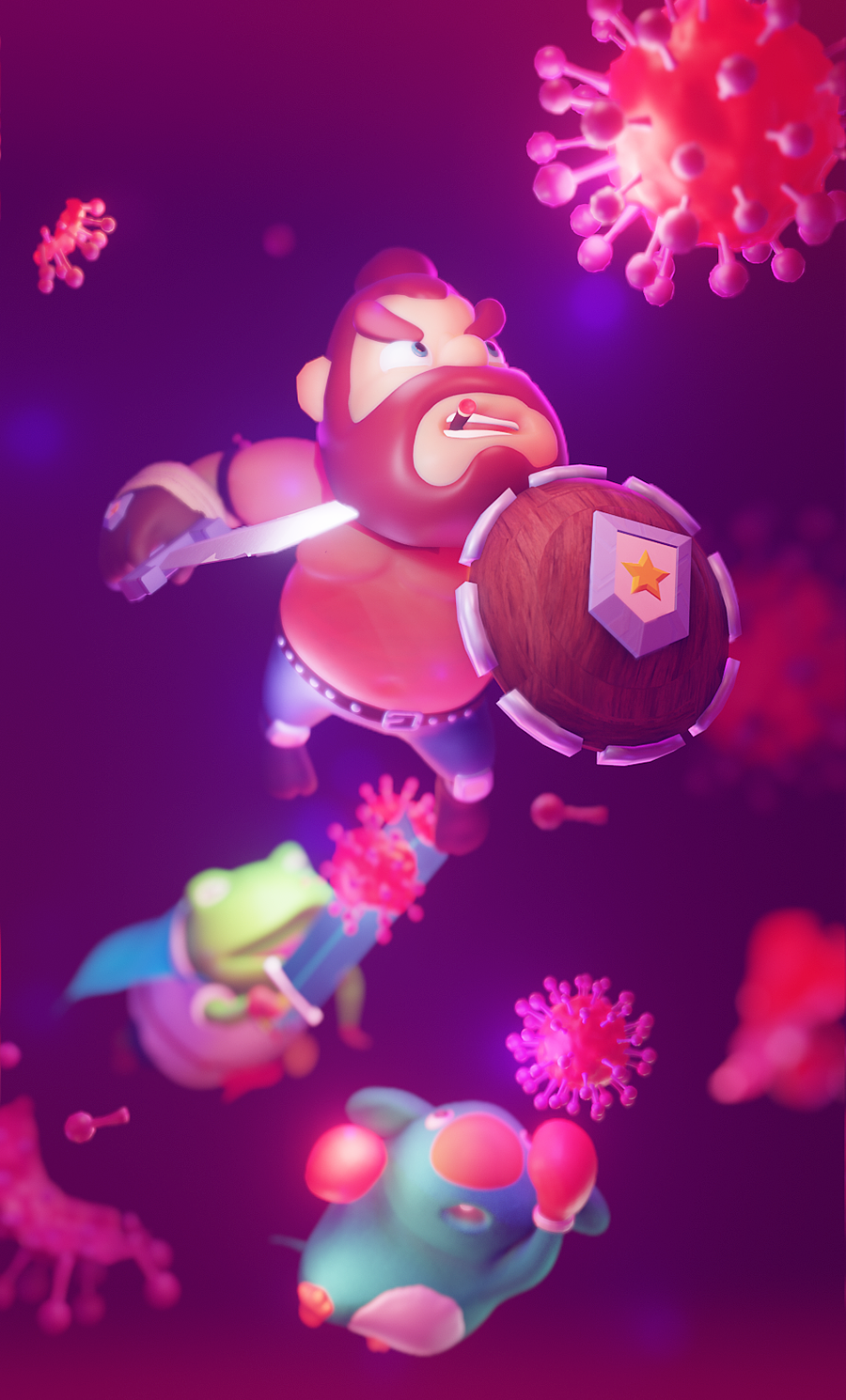 Blender建模练习（图ZMjA3NzEyMzY0） - 艺术插画 - 站酷设计师罗汉果儿原创素材 - 站酷ZCOOL