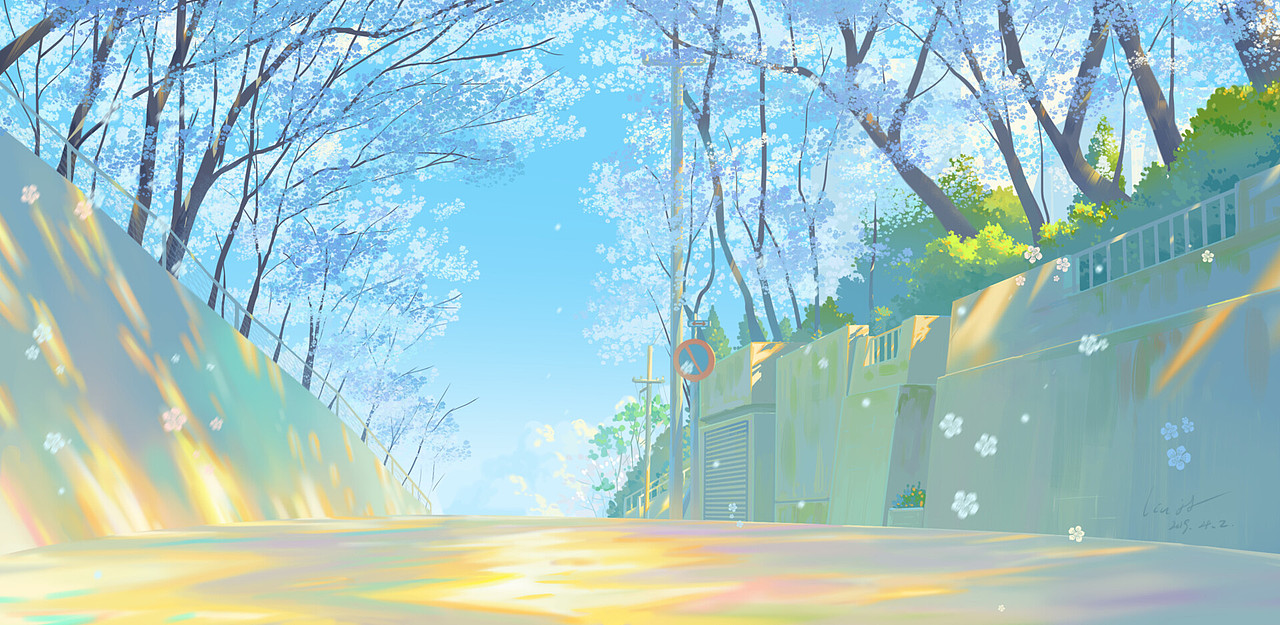 櫻花盛開的小徑（圖ZMTc3MDE4MzE2） - 創(chuàng)作習(xí)作 - 站酷設(shè)計(jì)師liuying1994原創(chuàng)素材 - 站酷ZCOOL