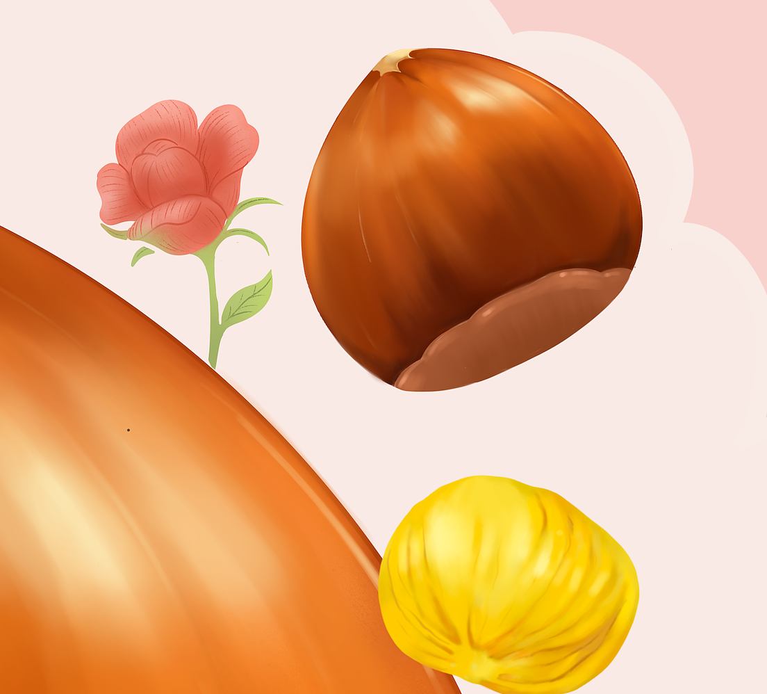 板栗食品包装插画（图ZMjkzMTU3MzA4） - 商业插画 - 站酷设计师Mis陈大欣原创素材 - 站酷ZCOOL