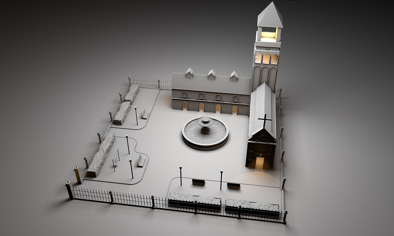 C4D基础工具练习 小房子建模