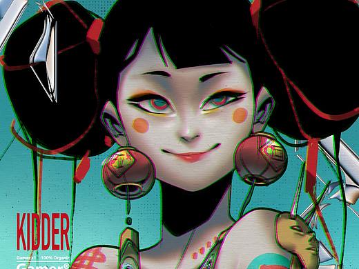 柴霖霖插画作品-封灵街