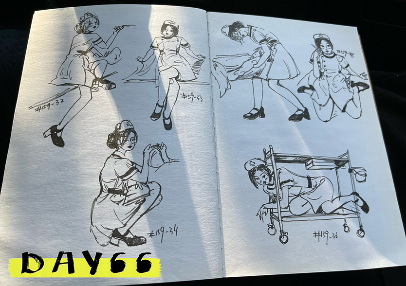 速写60天挑战第二次11月到12月（图ZMzMwMTc3ODU2） - 创作习作 - 站酷设计师易意Evelyn原创素材 - 站酷ZCOOL