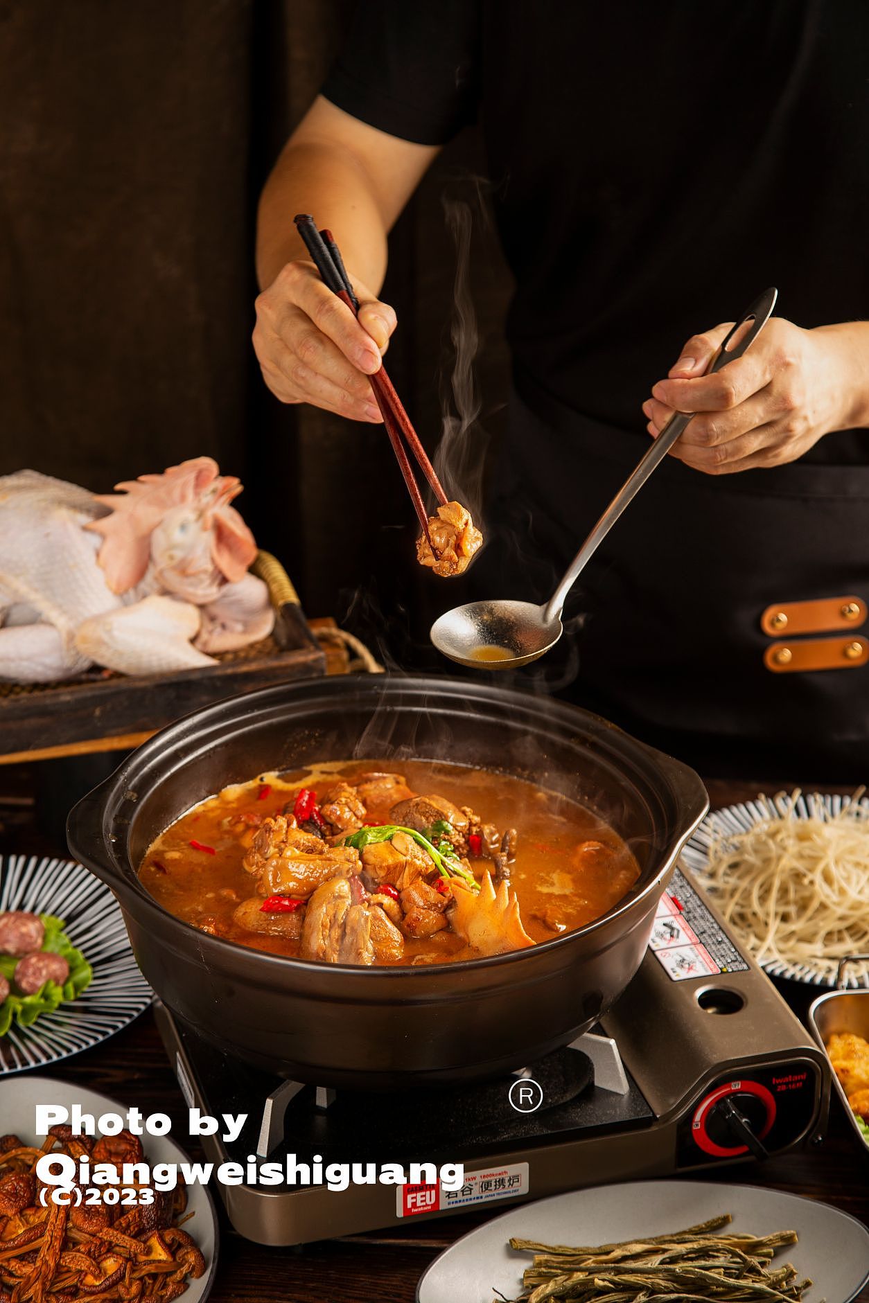 砂锅炖鸡拍摄（图ZMzUwODY4Nzg0） - 美食摄影 - 站酷设计师蔷薇食光原创素材 - 站酷ZCOOL