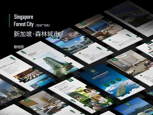 新加坡-碧桂园-森林城市展厅交互触摸屏、广告机