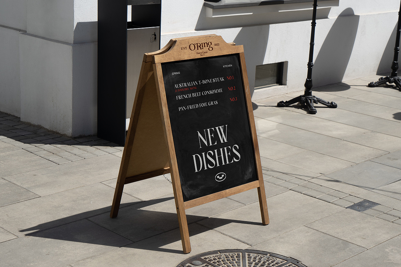 餐饮品牌全案｜O·Ring西餐厅-品牌视觉体系打造（图ZMzQ2MzI2NDk2） - 品牌 - 站酷设计师叁山上创意咨询原创素材 - 站酷ZCOOL