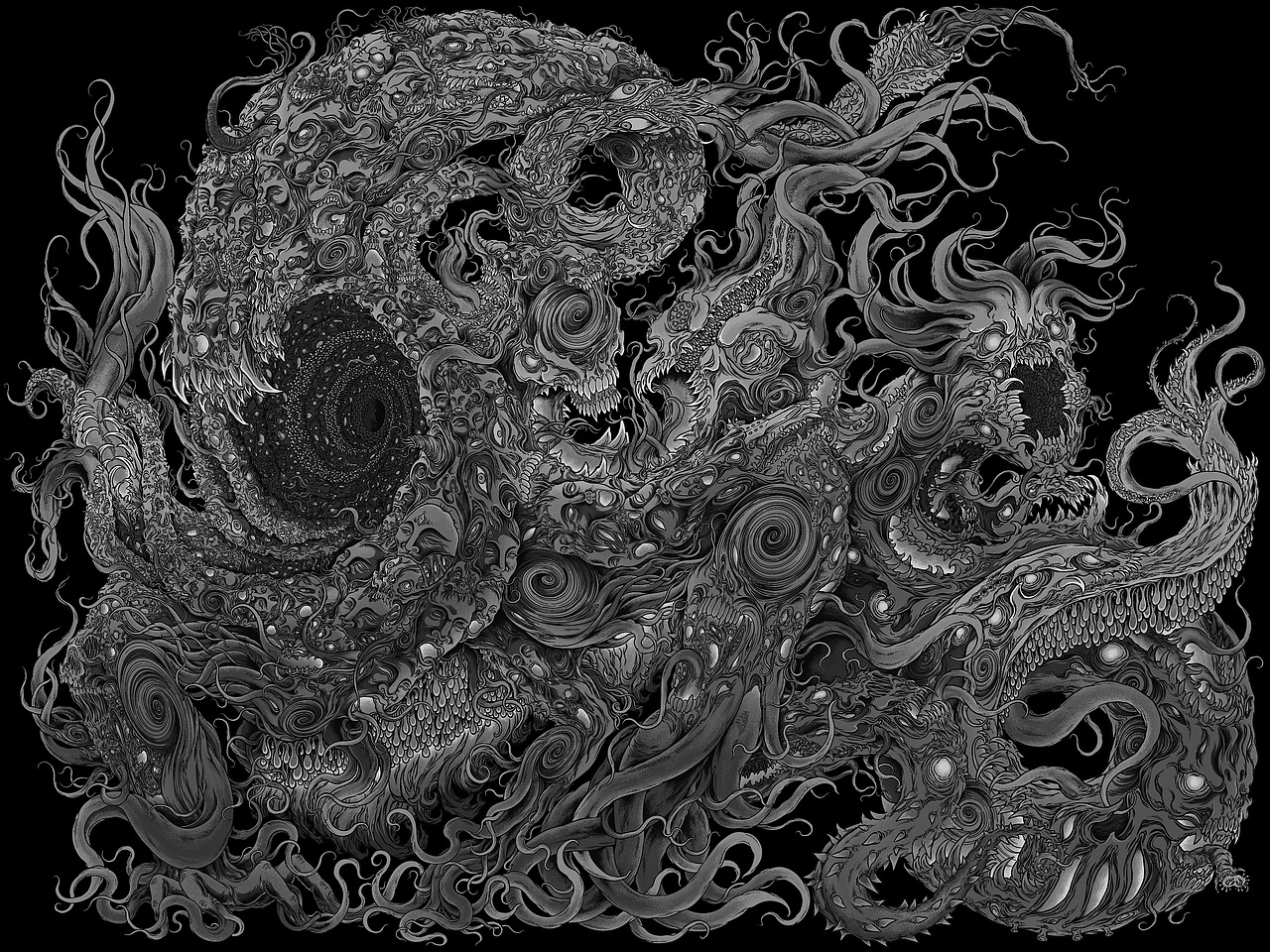 瘋狂囈語·克蘇魯Cthulhu-克苏鲁系列补完1（图ZMzQ0MzQ1MTI0） - 艺术插画 - 站酷设计师藏____原创素材 - 站酷ZCOOL