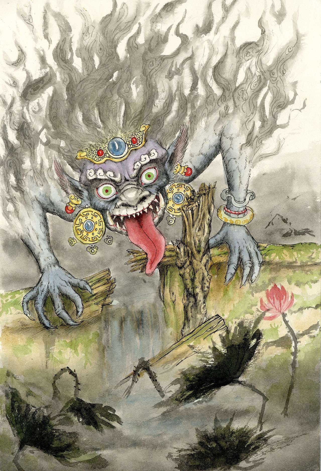 画图百鬼夜行风