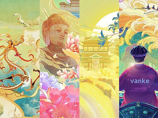 郑州万科活动KV主题插画